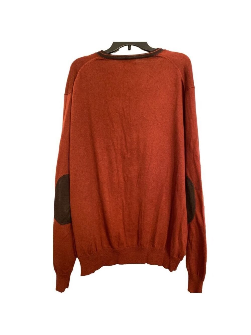 Men's Kenneth Roberts Sweater XL Rust/Brown - Picture 2 of 4